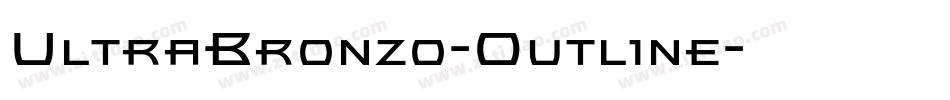 UltraBronzo-Outline字体转换