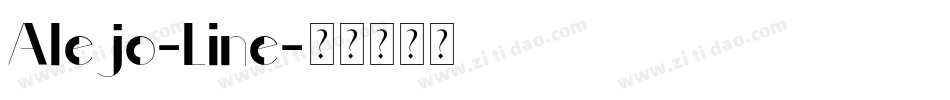Alejo-Line字体转换