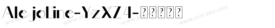 AlejoLine-YzXZ4字体转换