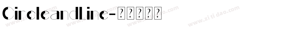 CircleandLine字体转换