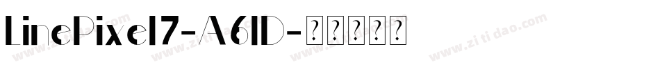 LinePixel7-A6lD字体转换