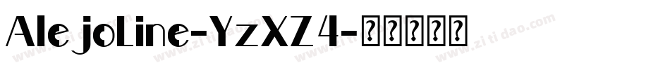AlejoLine-YzXZ4字体转换