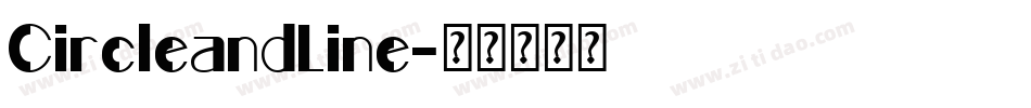 CircleandLine字体转换