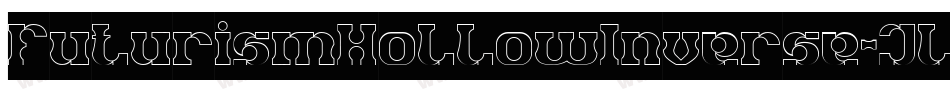 FuturismHollowInverse-Jlom字体转换