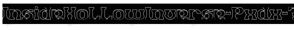 InsideHollowInverse-Pxdx字体转换 InsideHollowInverse-Pxdx字体转换