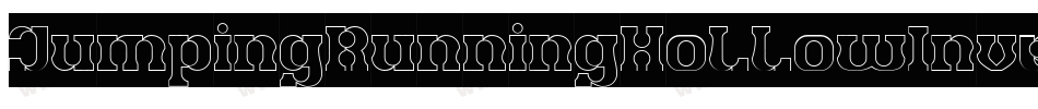 JumpingRunningHollowInverse-OxX6字体转换