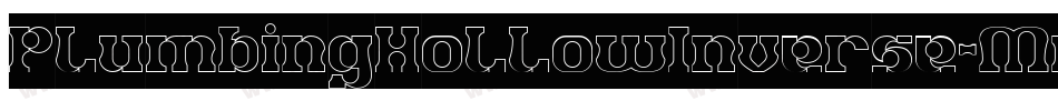 PlumbingHollowInverse-MnJn字体转换