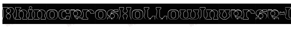 RhinocerosHollowInverse-Wyym9字体转换