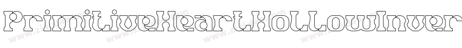 PrimitiveHeartHollowInverse-gxjx6字体转换