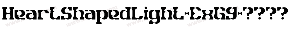 HeartShapedLight-ExG9字体转换