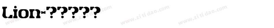 lion字体转换