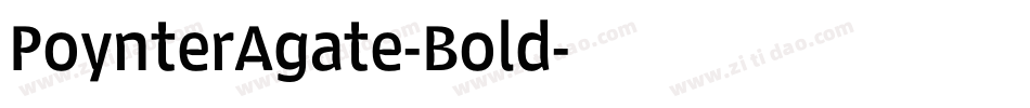 PoynterAgate-Bold字体转换