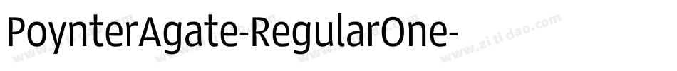 PoynterAgate-RegularOne字体转换