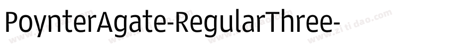 PoynterAgate-RegularThree字体转换