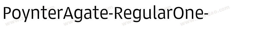 PoynterAgate-RegularOne字体转换