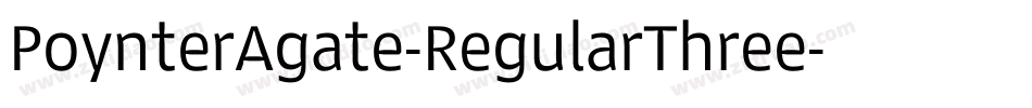 PoynterAgate-RegularThree字体转换