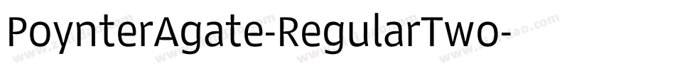 PoynterAgate-RegularTwo字体转换