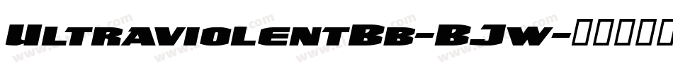 UltraviolentBb-BJw字体转换