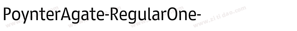 PoynterAgate-RegularOne字体转换