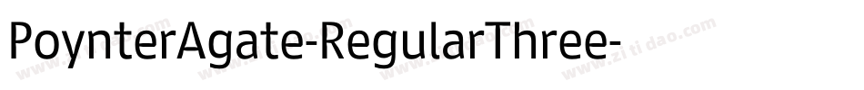 PoynterAgate-RegularThree字体转换