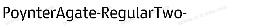 PoynterAgate-RegularTwo字体转换