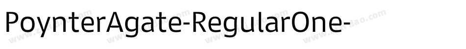 PoynterAgate-RegularOne字体转换