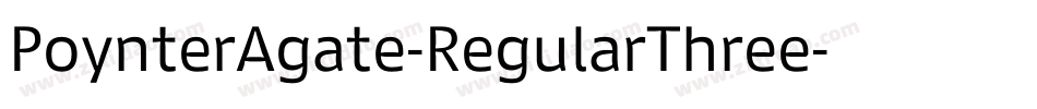 PoynterAgate-RegularThree字体转换