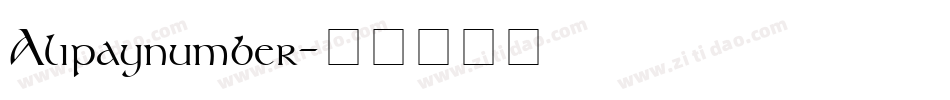 Alipaynumber字体转换