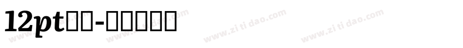 12pt黑体字体转换