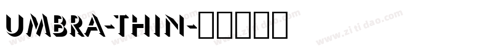 Umbra-Thin字体转换