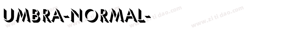 Umbra-Normal字体转换