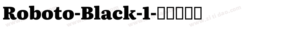 Roboto-Black-1字体转换