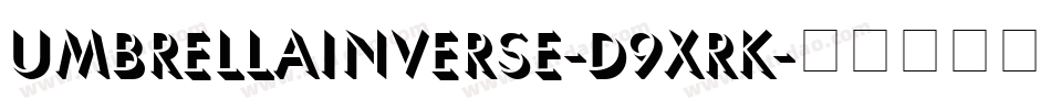 UmbrellaInverse-d9xRK字体转换