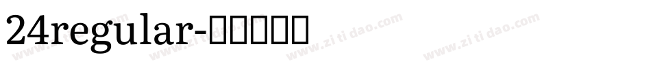 24regular字体转换