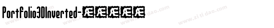 Portfolio3DInverted字体转换