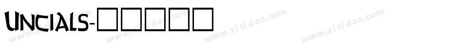Uncials字体转换