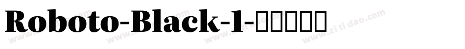 Roboto-Black-1字体转换