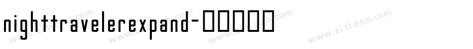 nighttravelerexpand字体转换