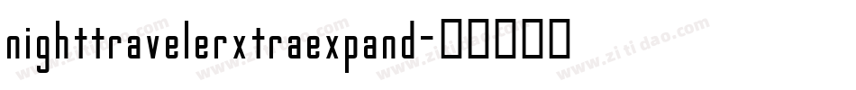 nighttravelerxtraexpand字体转换