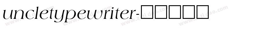 uncletypewriter字体转换