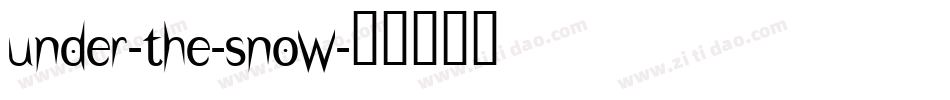 Under-The-Snow字体转换