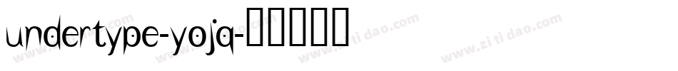 UnderType-yOjq字体转换