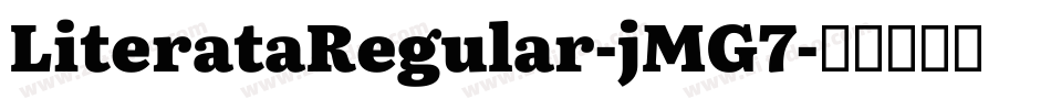 LiterataRegular-jMG7字体转换