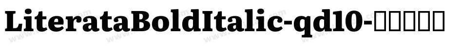 LiterataBoldItalic-qd10字体转换