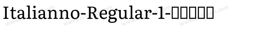 Italianno-Regular-1字体转换
