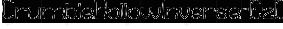 CrumbleHollowInverse-EzD8字体转换