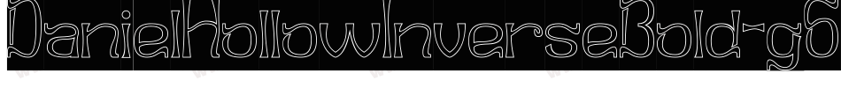 DanielHollowInverseBold-g6VP字体转换