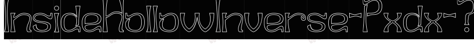 InsideHollowInverse-Pxdx字体转换 InsideHollowInverse-Pxdx字体转换