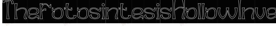 ThefotosintesisHollowInverse-YzqMa字体转换
