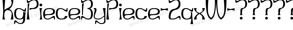 KgPieceByPiece-2qxW字体转换